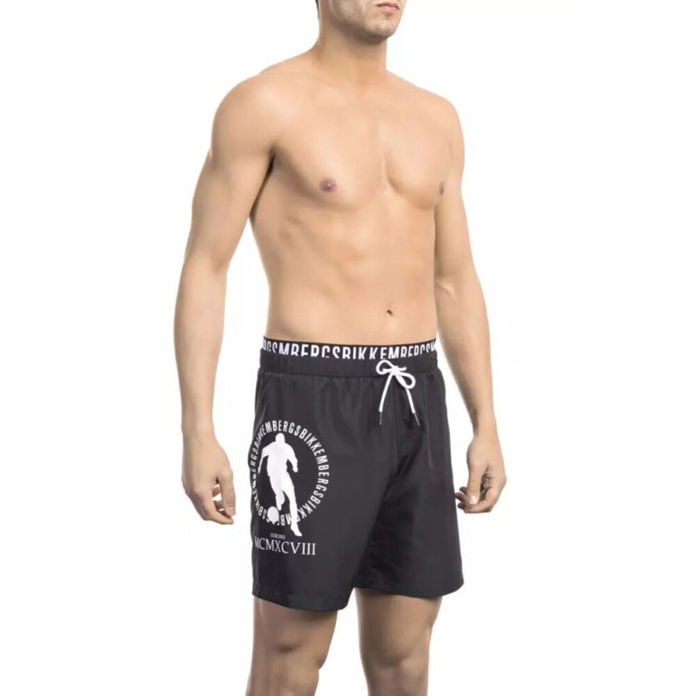 Bikkembergs Black Polyester Men Swim Men's Short